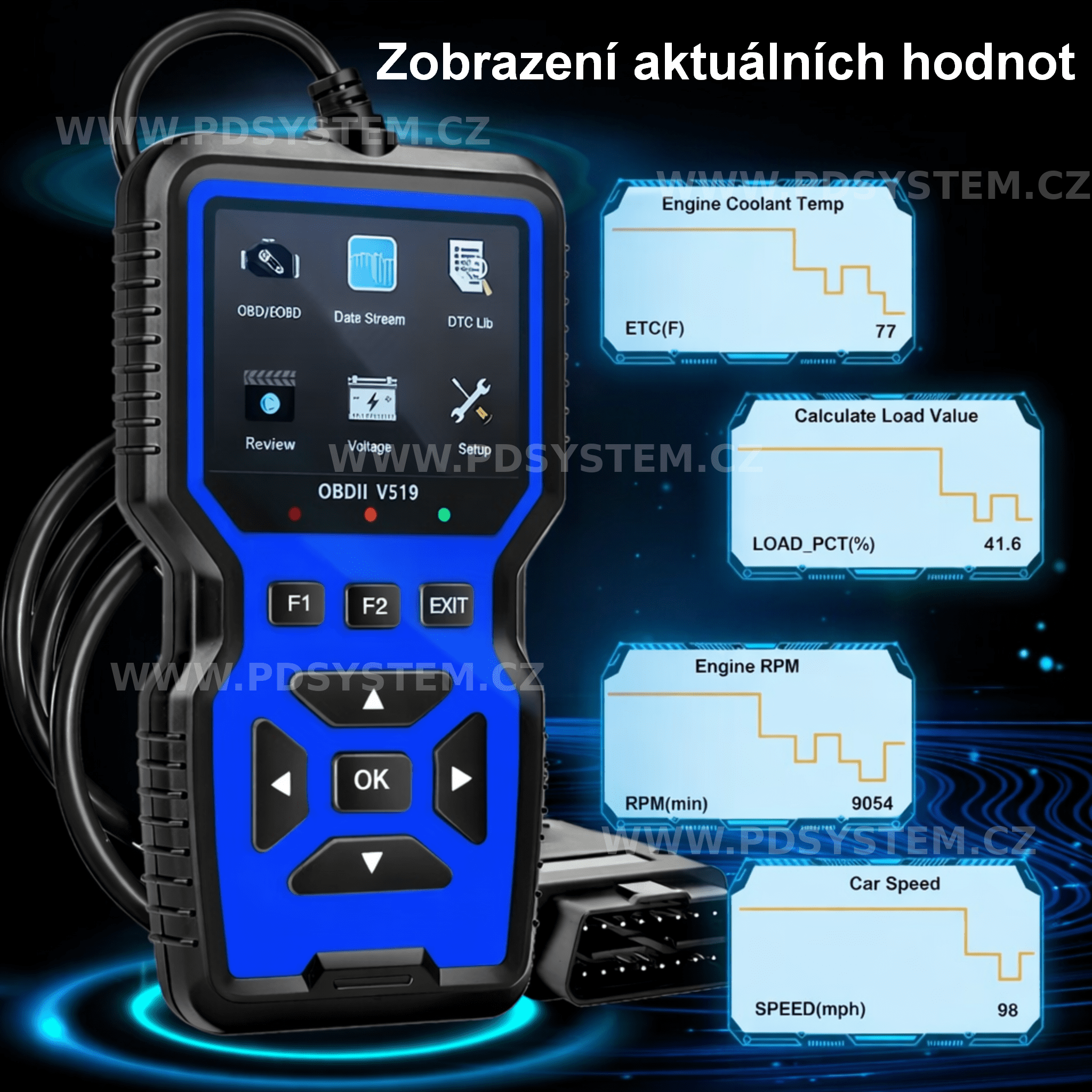 Autodiagnostika / skener OBD2 - Obrázek 3