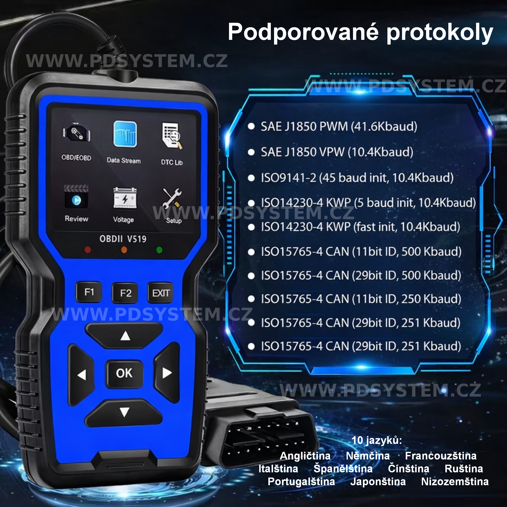 Autodiagnostika / skener OBD2 - Obrázek 5