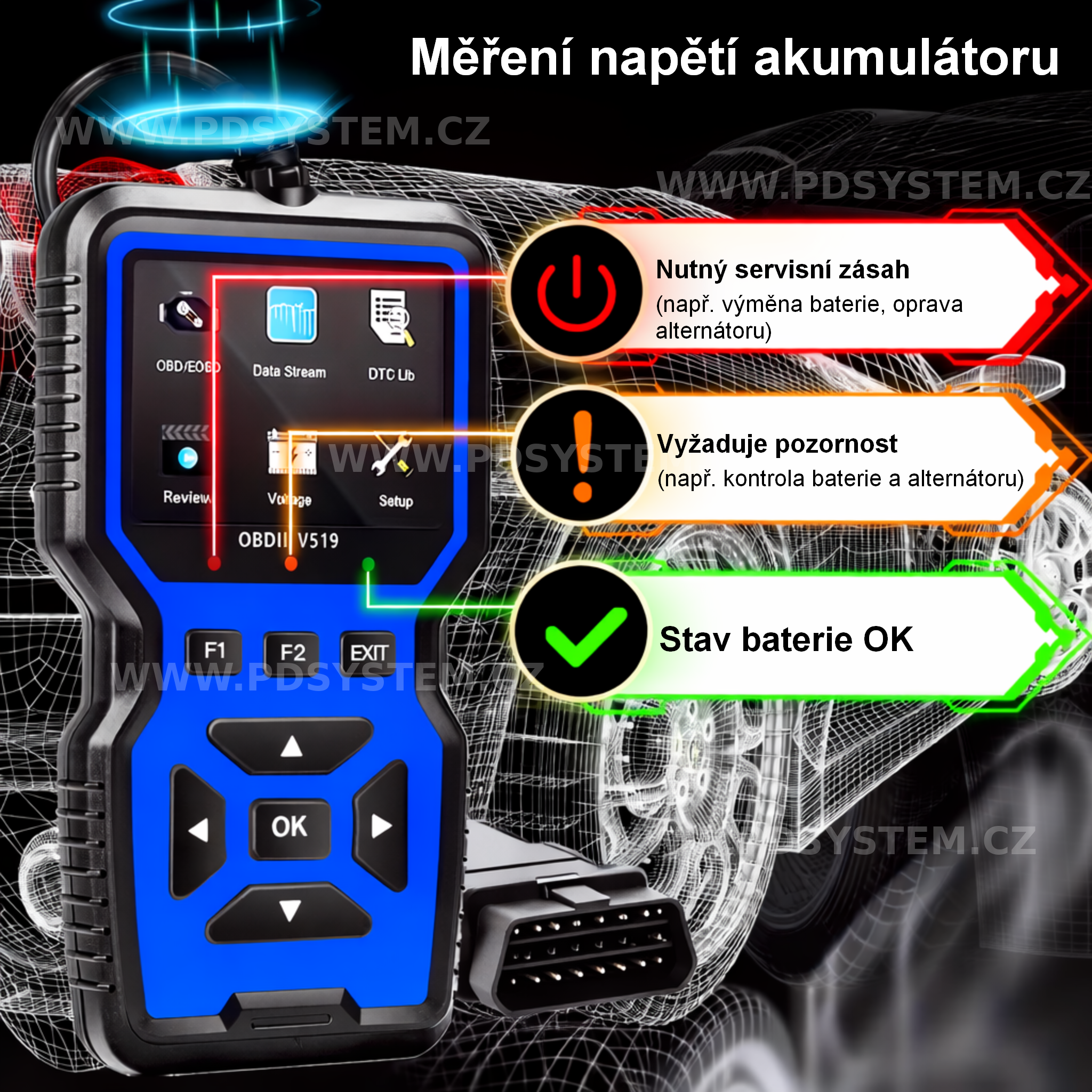 Autodiagnostika / skener OBD2 - Obrázek 4